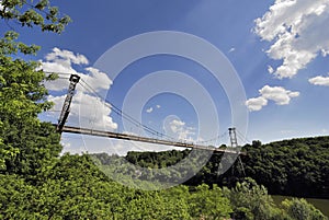 Suspension bridge over Ãâ¬ÃÂµÃÂºÃÂ¾ÃÅ½ the Teterev